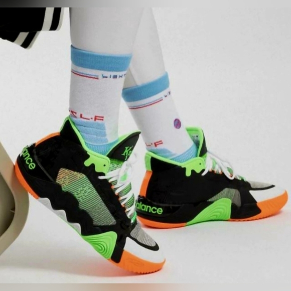 New Balance Kawhi 2 Goosebumps Leonard Black Green Orange Sneakers 13.5 Mens - Picture 13 of 16